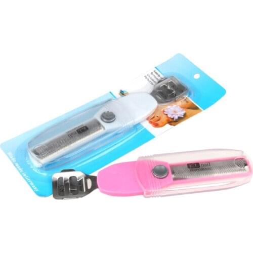 1pc random Foot Care Pedicure Callous Hard Skin Cutter Cuticle Remover Shaver Blades Tool Multipurpose Telescopic foot file