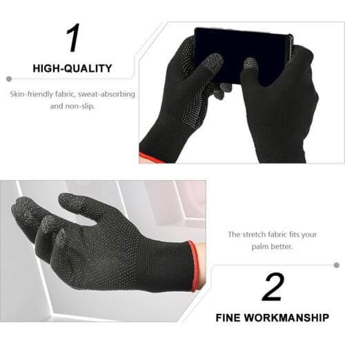 2pcs Mobile Phone Game Gloves Touch Screen Gloves Outdoor Climbing Gloves Warm Touch Screen Gloves