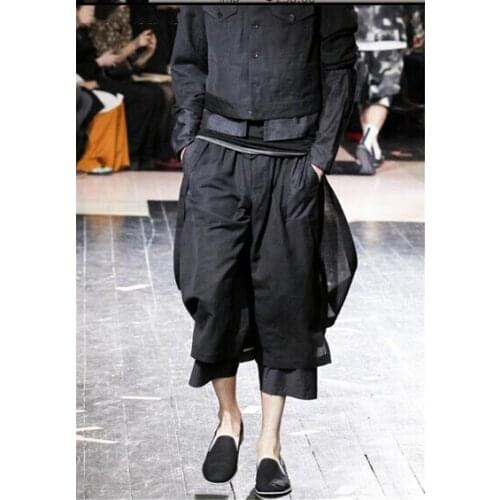 27~44!!2018 fashion double layer usuginu casual capris pants plus size can be customized pants