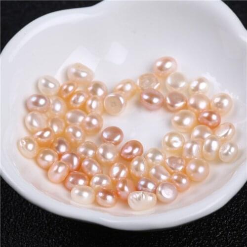 5-6mm colorful Freshwater rice Pearl raw materlia Loose Beads