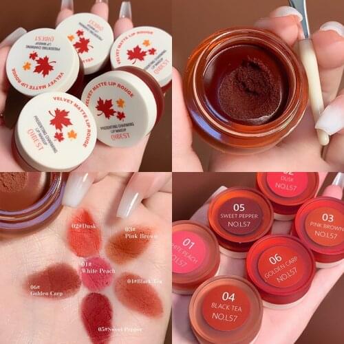 7 Color Mousse Small Paint Tank Lip Mud Glaze Crystal Moisturizing Lipstick Nelvet Matt Mousse Lip Gloss Lasting Makeup Cosmetic