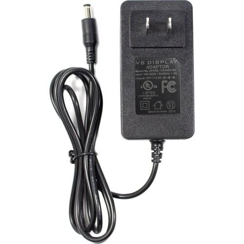 Power Adapter 100Vac-240Vac Input to 12Vdc 2A Output US Plug Power Supply