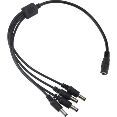 A Ausuky 1-4 DC Power Adapter 4-Port Splitter Adaptor Cable CCTV Camera -29