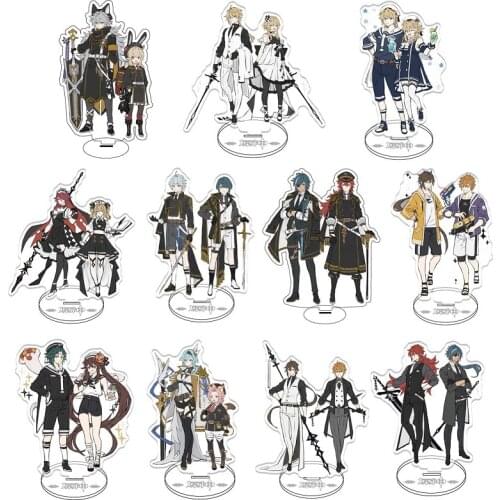 Anime Genshin Impact Ningguang Ganyu Zhongli Large Acrylic Figure Stand Model Plate Desktop Decor Toy Cosplay Xmas Gifts