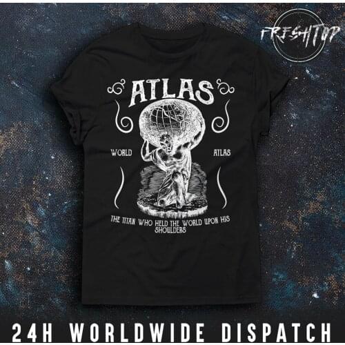 Atlas T Shirt Greek Mythology Titan Worlds Strongest Man Gym Strong And Pretty