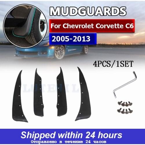 Car Fender Flares Mudguard Mud Flaps Splash Guard For Chevrolet Corvette C6 2005 2006 2007 2008 2009 2010 2011 2012 2013