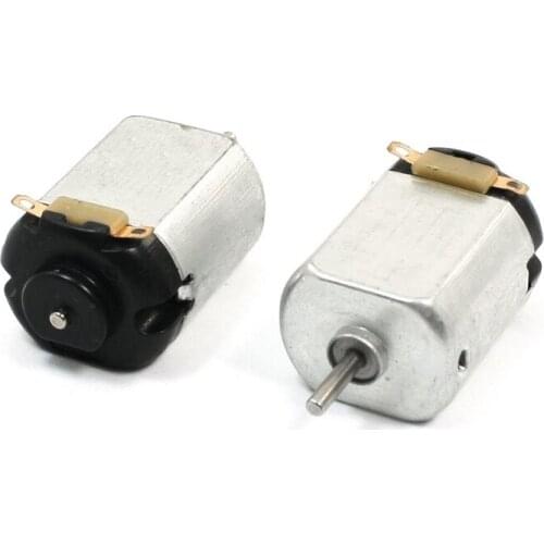 WSFS Hot 2pcs Mini 2 pin netic motor 19000RPM DC 3-6V for RC model aircraft