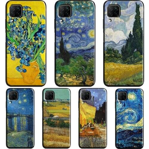 Oil Painting Van Gogh Case For Huawei P30 Lite P20 P40 Pro Mate 20 P Smart 2021 2019 Nova 5T Honor 9X 8X 10i 8A