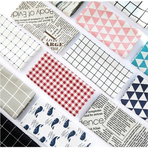 Placemat For Dining Table Tableware Pad Mat Cotton White Black Pattern Table Mat Placemats Pads Bowl Coaster Decoration