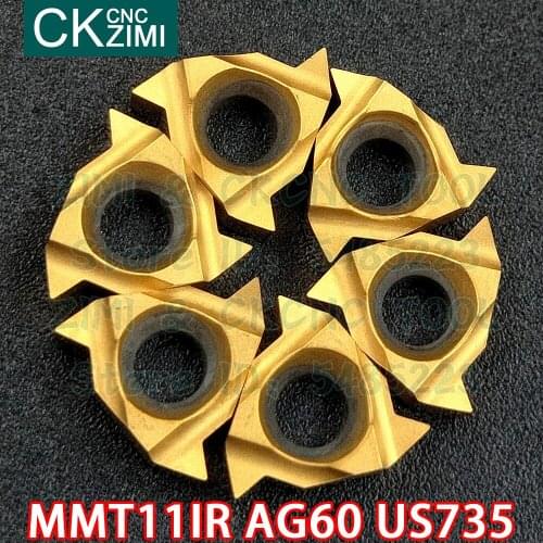 MMT11IR AG60 US735 MMT 11IR AG 60 US735 carbide inserts Internal thread inserts Tools CNC Metal lathe turning tools for steel