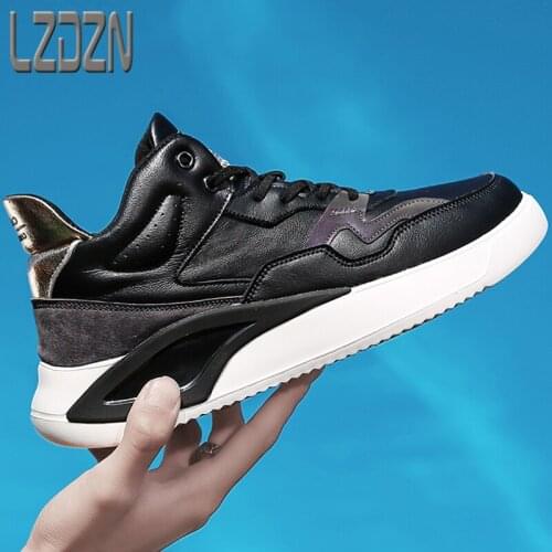 Trendy Shoes Mens Shoes All-Match Sports Daddy High Waist High Top Basketball Mens Winter Shoes Trend Young Junior High School