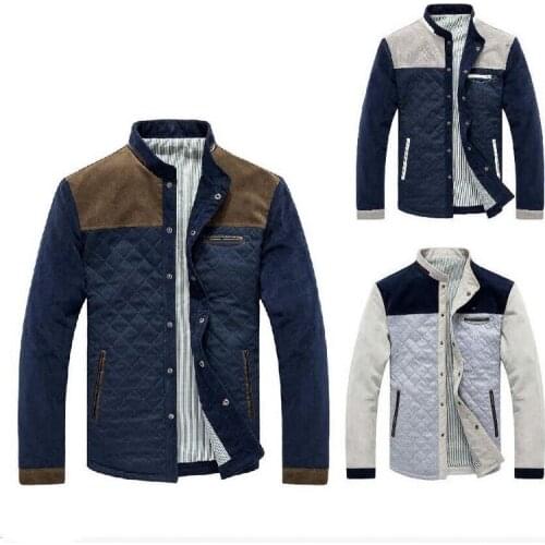 Mens Jacket Fashion Coats Male Outerwear Mens Jacket Baseball Uniform Slim Casual Coat Corduroy casual jacket