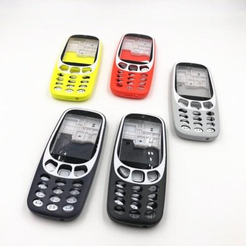 New Full Housing Original For Nokia 3310 Housing Cover + Keypad + Battery Back Cover
