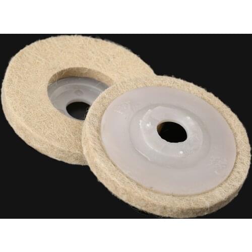 1pc 3inch Buffing Wheel Grinding Pad Polisher Disc Polishing Buffing Pad Wool Felt For Metal Marble Ceramics Dremel Accessories