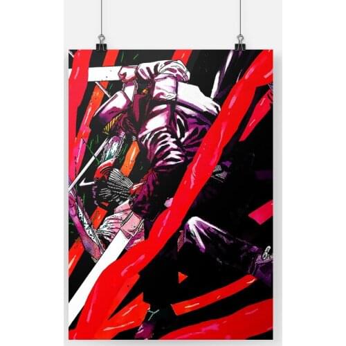 Chainsaw man anime poster canvas painting decor wall art pictures bedroom study home living room decoration prints poster