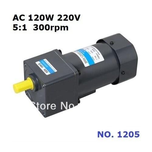 NO. 1205 ac gear motor 120W 220V 300rpm ratio 5:1 torque 3.8N.m 5IK120GU-CF/5GU5K