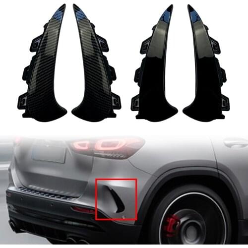 Car Rear Bumper Splitter Spoiler Canard Air Vent Trim For Mercedes Benz GLA200 GLA260 H247 GLA-Class GLA35 AMG 2020 2021 1Pair