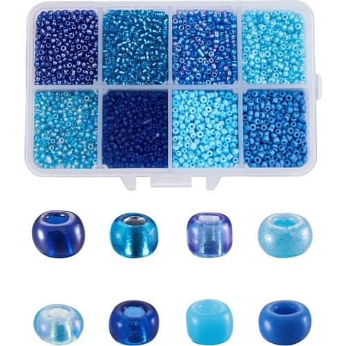 Pandahall 1 Box Mix Color 12/0 8/0 Glass Seed Beads 2mm 3mm for jewelry making DIY Bracelet Necklace Crafts Decor Accessories