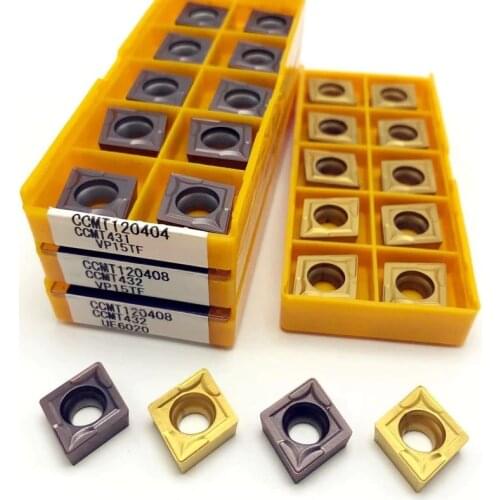 Carbide CCMT120404 CCMT120408 VP15TF UE6020 metal turning tools CNC turning tool turning insert CCMT 120408 cutting tool