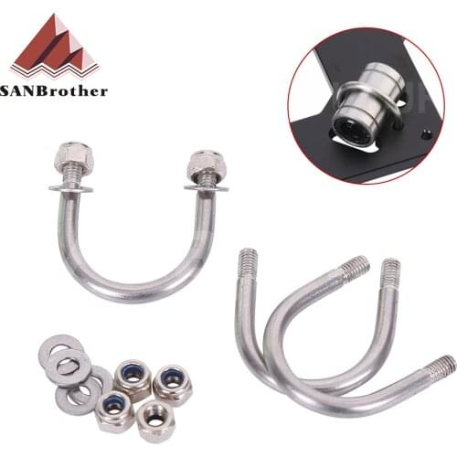 3Sets U-bolts For Holding LM8UU MK2S Y-carriage For Prusa i3 3D Printer Spare Parts