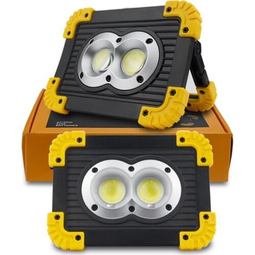 Outdoor Portable LED Light 20W USB Rechargeable Spotlight COB 4Mode Three Type For Hunting Camping LED Spotlight Lamp Floodlight