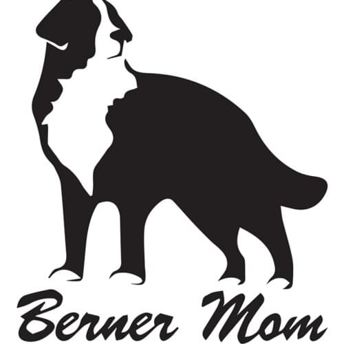 Berner Mom Bernese Mountain Dog Car Sticker Auto Windscreen Vinyl Decals Accessories Sticker Waterproof Decal,16cm*15cm