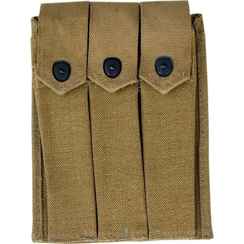 WWII US AMRY THOMPSON MAGAZINE 3 CELL 30 ROUNDS AMMO CANVAS TOOL KIT BAG POUCH