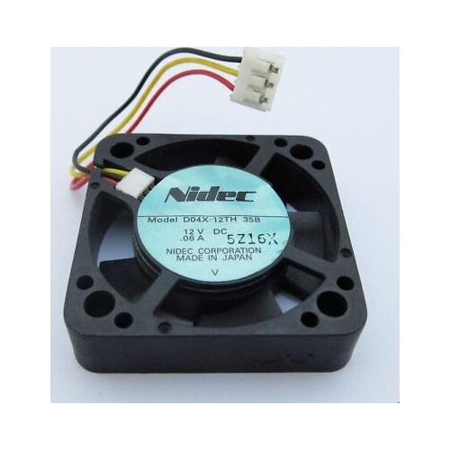 1pc Nidec D04X-12TH 12V 0.06A 42x42x10.5mm 42mm 4210 DC Cooling Fan 3pin Wire