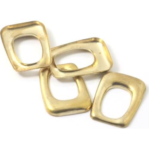 10pcs geometric hollow irregular square pendant is similar to oval earrings pendant for diy making necklace bracelet supplies