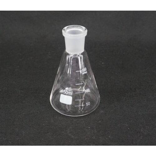 150ml Quickfit 24/29 Joint Lab Conical Flask Erlenmeyer Boro Glass Graduated