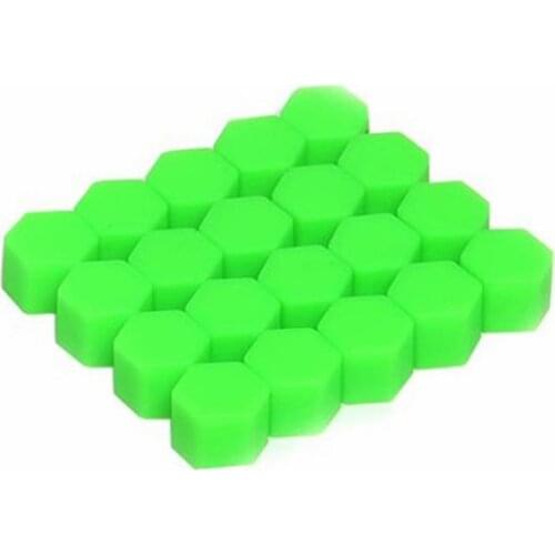 20pcs/bag 17mm 19mm 21mm Wheel Nut Covers Car Bolt Caps Wheel Nuts Silicone Covers Practical Hub Screw Cap Protector