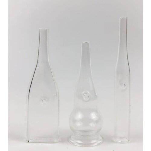 3 pcs Glass Vacuum Tips Spare Part for Facial Vacuum Blackhead Removal Machine Skin Deep Cleaning Beauty Tool Acne Treatment