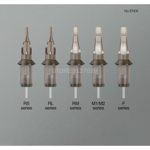 60pcs Tattoo Cartridge Needles Disposable Semi-Permanent Makeup Eyebrow Tattoo Pen Machine Supply Full Range RL/RS/RM/M1/M2/F