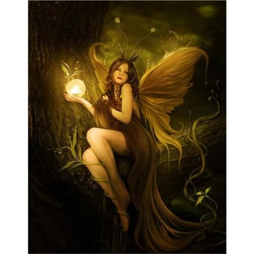 New 5D DIY Full Round/Square Diamond Painting Elf Girl 3D Embroidery Cross Stitch Rhinestone Mosaic Home Decor Art YC303