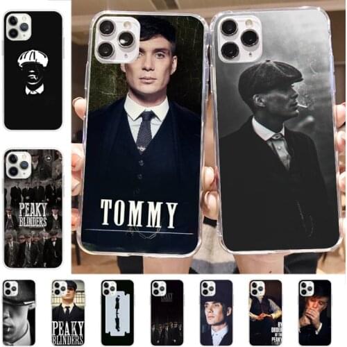 Yinuoda Peaky Blinders Tv Cute Tommy Shelby Phone Case for iPhone 8 7 6 6S Plus X 5S SE 2020 XR 11 12 mini pro XS MAX