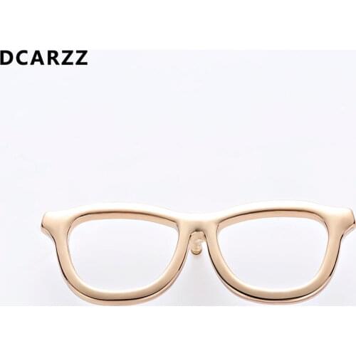 Black Geek Glasses Pin Spectacles Tie Pins Accessory Healthcare Awareness of the Diseases of the Eye Medical Jewelry Wholesale