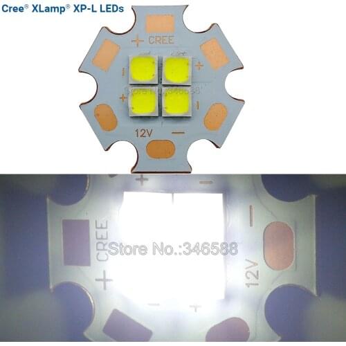Cree XPL XP-L 4Chips 36W 3V 6V 12V High Power LED Emitter instead of XHP70 SST-90 Cool White Warm White Neutral White 20mm PCB