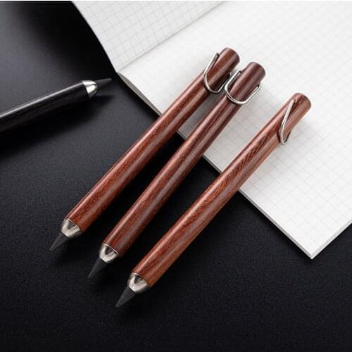 Wooden Eternal Pencil Without Ink Unlimited Writing Environmentally Friendly Business Signature Pen Office Stationery Pencil