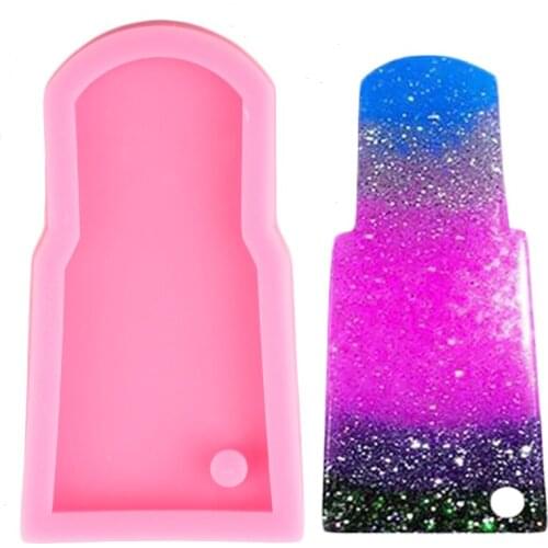 DIY Water Glass Shape Silicone Tumbler Molds Keychain Pendant Polymer Clay Mould Epoxy Resin Moulds