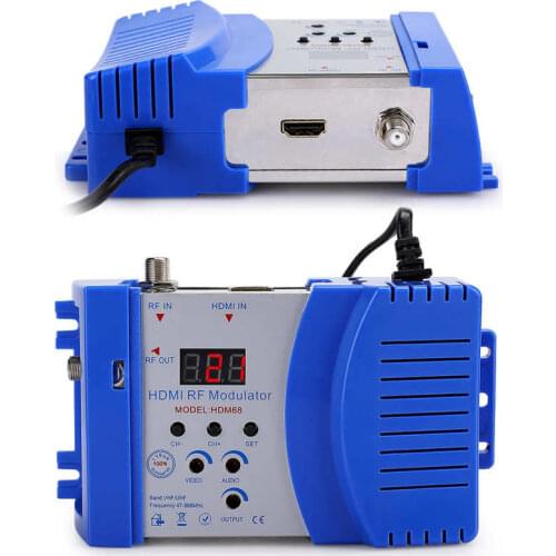 HD Modulator HDM68 Digital RF VHF / UHF Frequency Computer Accessories EU Plug 100-240V HDMI-compatible Wireless Transmitter