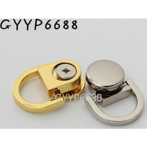 10-30pcs alloy high quality hanger connector for ladys chain bag strap d ring removable purse accessories parts