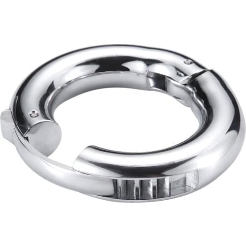 Mens Extender Stainless Steel Thick and Heavy Silver Rod Enhancer Ring Heavy Duty Penis Ring Cock Ring Eggplant Brother Ring