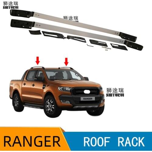 Roof Rails Rack Carrier Bars For Ford Ranger WILDTRACK 2012 2013 2014 2015 2016 2017 2018 2019 T6 T7 Double Cabin