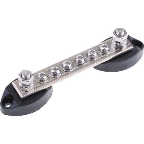 Stainless Steel Bus-Bar Electrical Terminal Junction 6P for Boat Marine RV