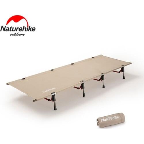 Naturehike Outdoor Camp Bed Portable and Lightweight Single Camping Lunch Break Aluminum Alloy Folding Bed