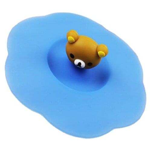 Dust Cover Silicone Leakproof Cup Cover Water Cup Cover Round Modern Creative Style Random Delivery Drink Accessories h2