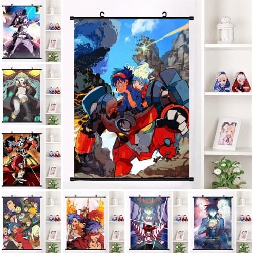 HD Print Decor Anime Cartoon Plastic Scrolls Picture Hanging Poster Characters Canvas Painting Home Modern Living Room Wall Art