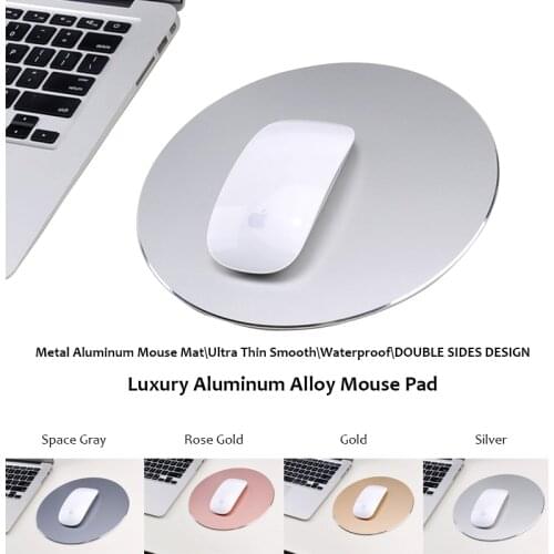 Luxury Aluminum Alloy Mouse Pad for Apple Magic Mouse 2 Anti-Slip Base Fast and Accurate Control Custom Mousepad Mice Mat