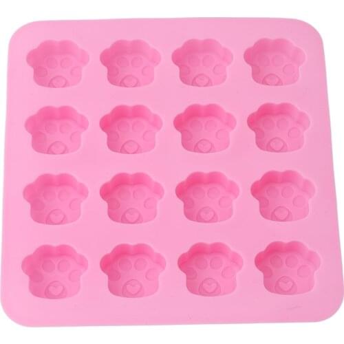 Dog Cat Paw Fondant Sugarcraft Cake Mold Chocolate Baking Mould Pudding Cookie Soap Molds Kitchen tools