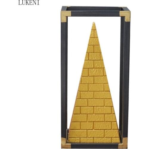 Modern Simple Pyramid Resin Decoration Creative Home Living Room Wine Cabinet Porch Decoration Decoration